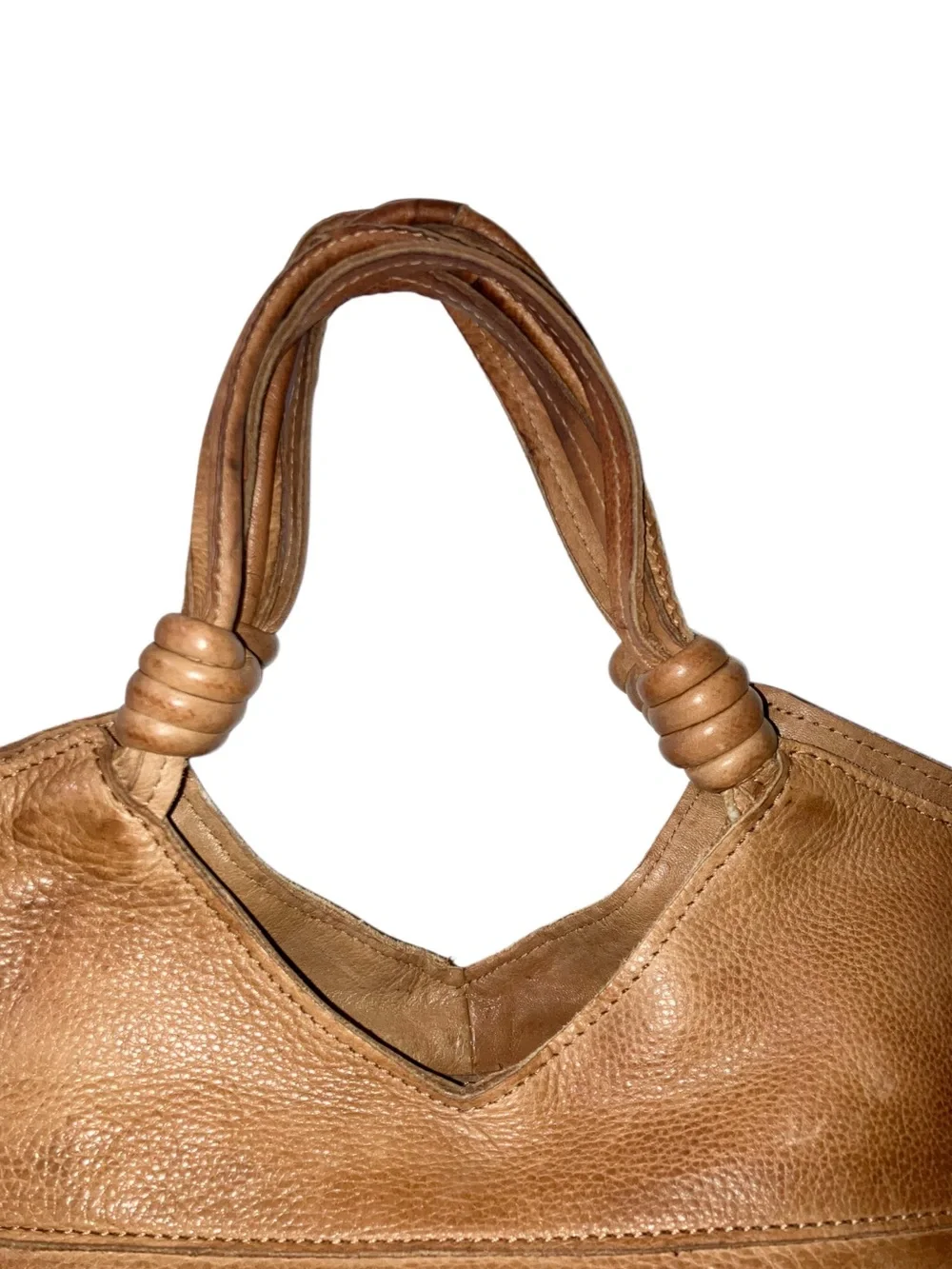 Latico Leathers Nash Crossbody Hobo Bag Cognac Brown Leather Convertible Purse